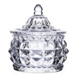 Цукерниця скляна з кришкою кругла Ø 8 см HP-YH-3