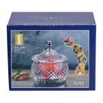 Цукерниця скляна з кришкою Ø 8 см кругла HP-YH-4 - Зображення 5