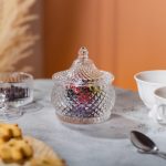 Цукерниця скляна з кришкою Ø 8 см кругла HP-YH-4 - Зображення 6