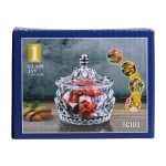 Цукерниця скляна з кришкою кругла Ø 8 см HP-YH-3 - Зображення 6