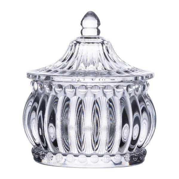 Цукерниця скляна з кришкою Ø 8 см у східному стилі HP-YH-2