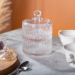 Цукерниця скляна дворівнева Ø 10 см кругла HP-YH-71 - Зображення 5