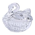 Цукерниця скляна з фігурною кришкою 14х9х11 см ваза цукерниця HP-YH-40 - Зображення 2