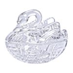 Цукерниця скляна з фігурною кришкою 14х9х11 см ваза цукерниця HP-YH-40 - Зображення 3