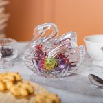 Цукерниця скляна з фігурною кришкою 14х9х11 см ваза цукерниця HP-YH-40 - Зображення 6