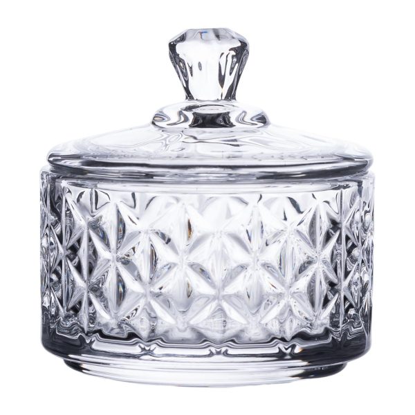 Цукерниця скляна з кришкою Ø 6.5 см HP-YH-30