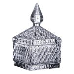 Цукерниця скляна з кришкою 8.5х8.5х15 см квадратна HP-YH-41