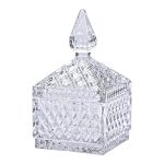 Цукерниця скляна з кришкою 8.5х8.5х15 см квадратна HP-YH-27 - Зображення 3