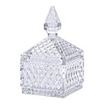 Цукерниця скляна з кришкою 8.5х8.5х15 см квадратна HP-YH-41 - Зображення 3