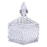 Цукерниця скляна з кришкою 8.5х8.5х15 см квадратна HP-YH-27 - Зображення 4