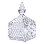 Цукерниця скляна з кришкою 8.5х8.5х15 см квадратна HP-YH-41 - Зображення 4