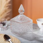 Цукерниця скляна з кришкою 8.5х8.5х15 см квадратна HP-YH-27 - Зображення 7