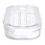 Контейнер для їжі пластиковий 32.5х17.5х6 см харчовий контейнер з індикатором дати 1 л Білий HP-27-7 - Зображення 7