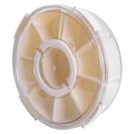 Контейнер для їжі з 9 відсіками пластиковий Ø29 см харчовий контейнер для зберігання їжі 3.5 л Бежевий HP-27-14