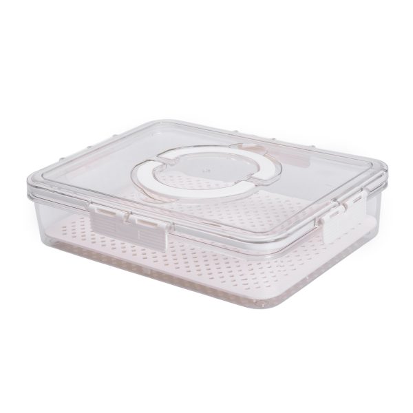 Контейнер для їжі з ручкою 31х24х7 см пластиковий харчовий контейнер 2.5 л HP-27-10