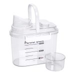 Контейнер для зберігання сипучих продуктів 20х11х22 см з дозатором і мірною шкалою ємність для круп 2л HP-27-13 - Зображення 3