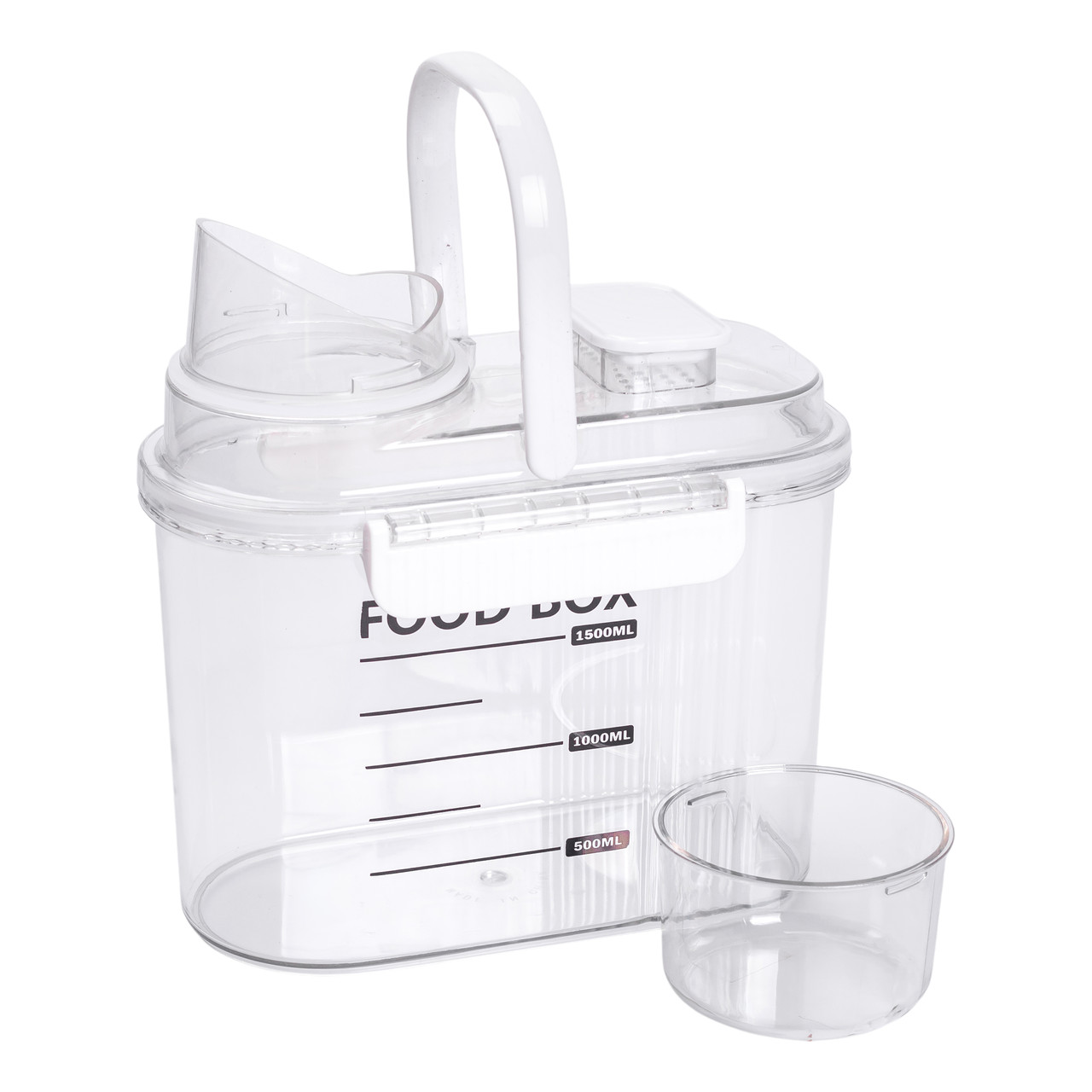 Контейнер для зберігання сипучих продуктів 20х11х22 см з дозатором і мірною шкалою ємність для круп 2л HP-27-13 - Зображення 3