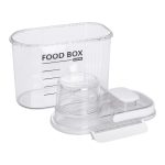 Контейнер для зберігання сипучих продуктів 20х11х22 см з дозатором і мірною шкалою ємність для круп 2л HP-27-13 - Зображення 4