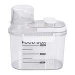 Контейнер для зберігання сипучих продуктів 20х11х22 см з дозатором і мірною шкалою ємність для круп 2л HP-27-13 - Зображення 5