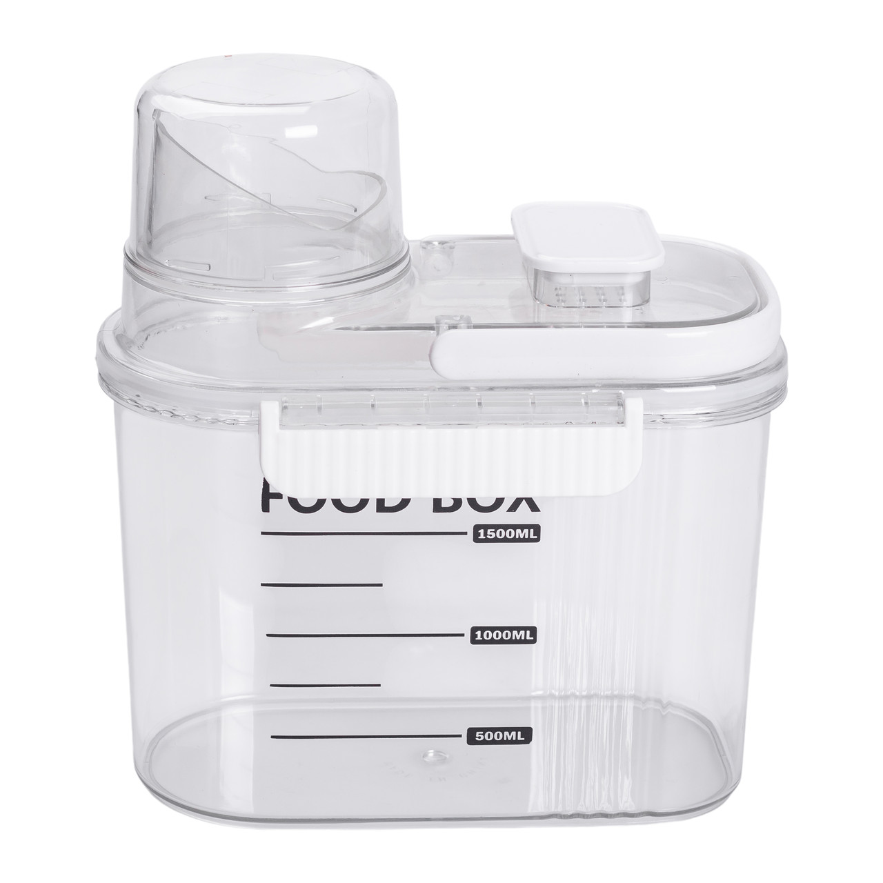 Контейнер для зберігання сипучих продуктів 20х11х22 см з дозатором і мірною шкалою ємність для круп 2л HP-27-13 - Зображення 5