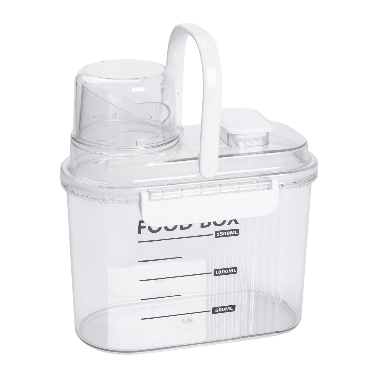 Контейнер для зберігання сипучих продуктів 20х11х22 см з дозатором і мірною шкалою ємність для круп 2л HP-27-13 - Зображення 6