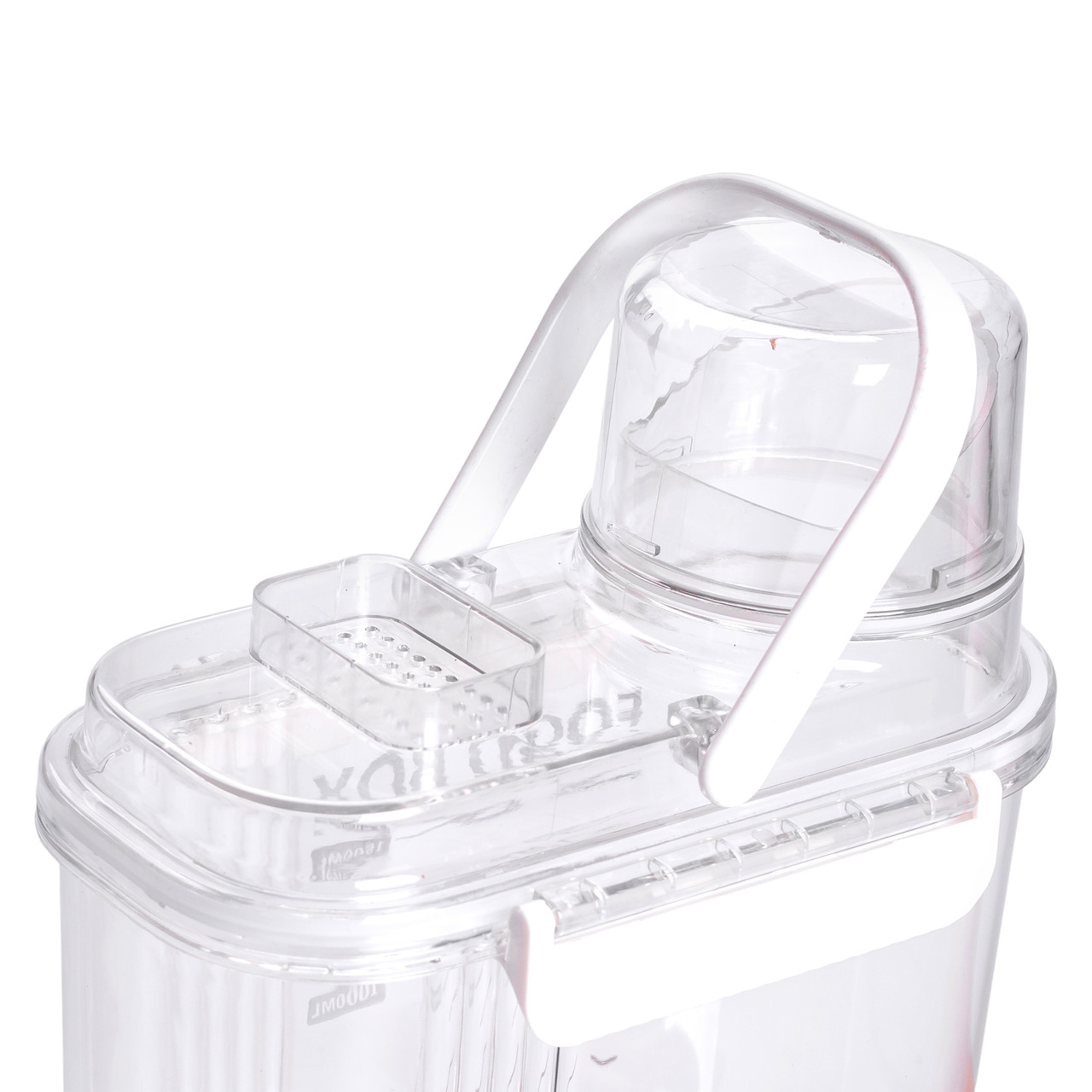 Контейнер для зберігання сипучих продуктів 20х11х22 см з дозатором і мірною шкалою ємність для круп 2л HP-27-13 - Зображення 7