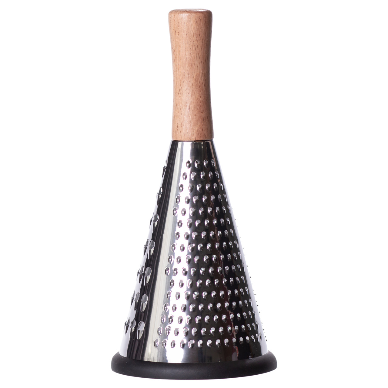 Conical three-sided stainless steel hand grater with wooden handle 11×24 (cm) HP-8-3 - Зображення 1