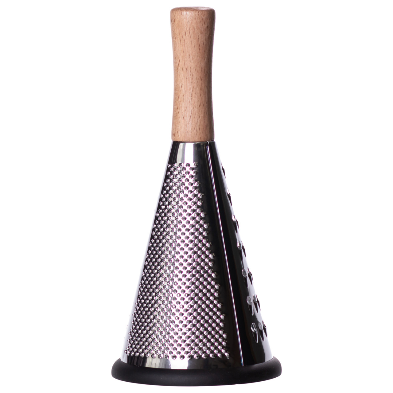 Conical three-sided stainless steel hand grater with wooden handle 11×24 (cm) HP-8-3 - Зображення 2