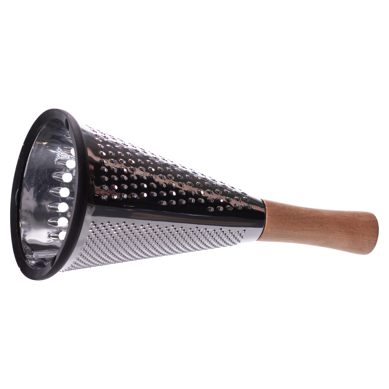 Conical three-sided stainless steel hand grater with wooden handle 11×24 (cm) HP-8-3 - Зображення 4