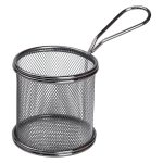 Кошик сервірувальний для картоплі фрі та снеків 9×9×9 см Чорний HP-19-5-B - Зображення 4