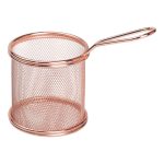 Кошик сервірувальний для картоплі фрі та снеків 9×9×9 см Рожевий HP-19-5-R - Зображення 2