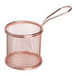 Кошик сервірувальний для картоплі фрі та снеків 9×9×9 см Рожевий HP-19-5-R - Зображення 3