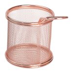 Кошик сервірувальний для картоплі фрі та снеків 9×9×9 см Рожевий HP-19-5-R - Зображення 4