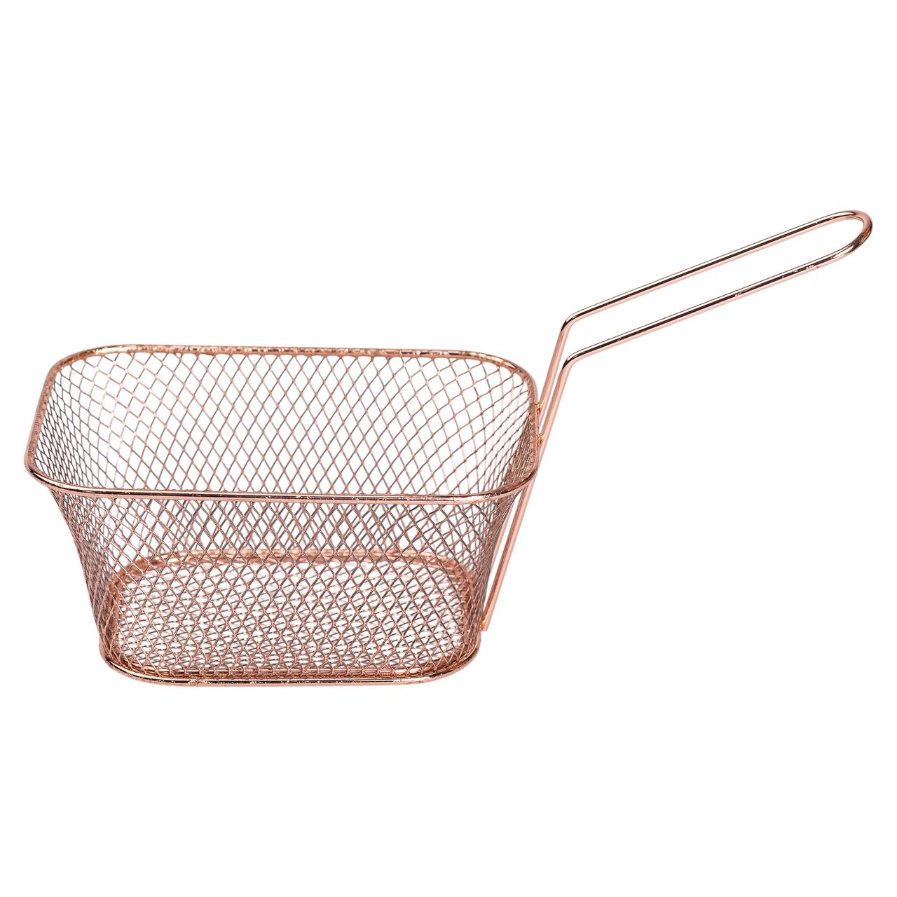 Кошик сервірувальний для картоплі фрі та снеків 14×10×6 см Рожевий HP-19-9-R - Зображення 3