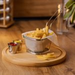 Кошик сервірувальний для подачі фрі та снеків 13х11х7см фритюрниця нержавіюча сталь HP-19-3-L - Зображення 4