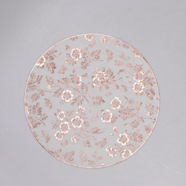 Килимок для сервірування столу Flowers 38 см, бронза HP-36327-12BR