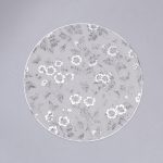 Килимок для сервірування столу Flowers 38 см, срібло HP-36327-12G