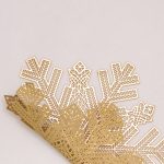 Килимок для сервірування столу Snowflake 38 см, золото HP-36327-13 - Зображення 2