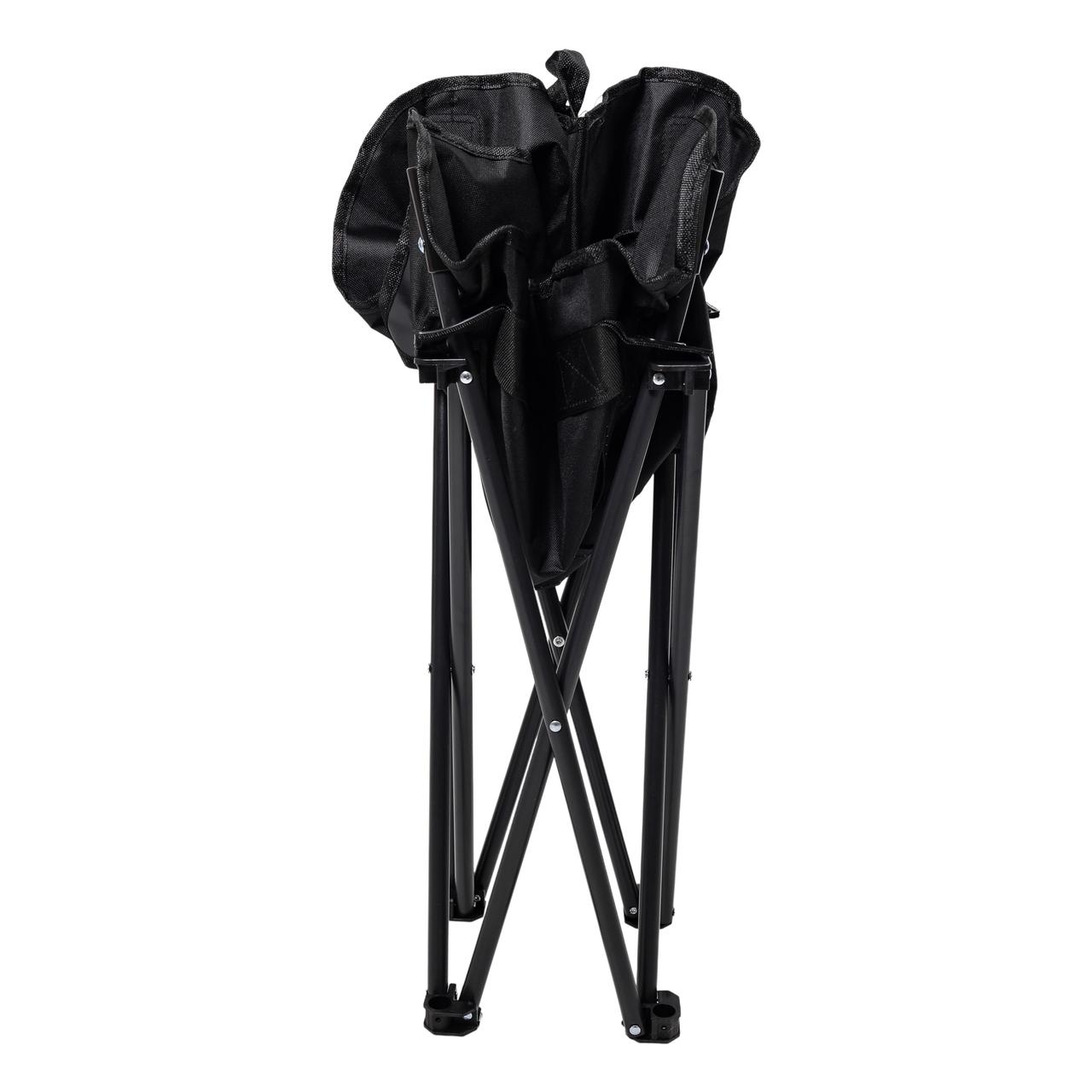Крісло розкладне туристичне 47х58х70 см з кишенею Чорне SJ-0056-1 - Зображення 4