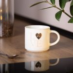 Чашка порцелянова 350 (мл) для кави та чаю Love Біла RX-N240126WL - Зображення 4