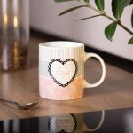 Чашка порцелянова 400 (мл) чашка для кави та чаю з написом та серцем Lugi RX-N240143PKV - Зображення 4