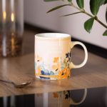 Чашка порцелянова з квітковим принтом 400 (мл) для чаю та кави RX-N240139CR - Зображення 4