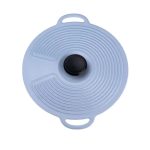 Багаторазова силіконова кришка універсальна 24 х 20.4 см Сірий HP34540S