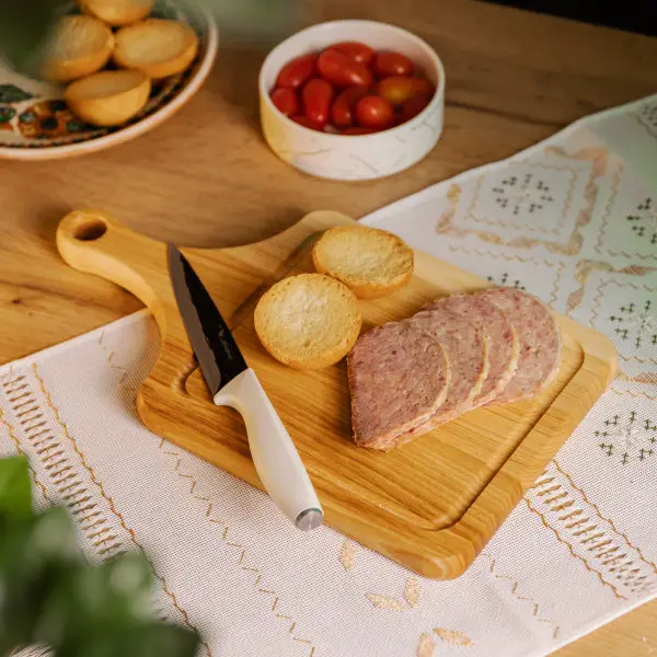 Кухонна обробна дошка дерев'яна 40×25 см з прямокутною основою C18W250400 - Зображення 3