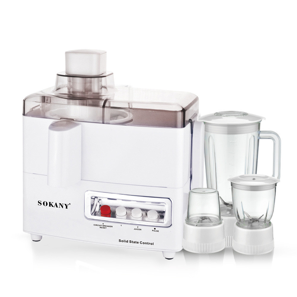 Кухонний комбайн із соковижималкою та кавомолкою 4 в 1 блендер 800 Вт Sokany SK-03029 - Зображення 2