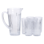 Глечик 1.2 літра зі склянками 6 штук по 320 мл графин для компоту соку води лимонаду HP-19-5 - Зображення 5