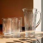 Глечик 1.2 літра зі склянками 6 штук по 320 мл графин для компоту соку води лимонаду HP-19-5 - Зображення 7