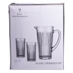 Глечик 1.2 літра зі склянками 6 штук по 320 мл графин для компоту соку води лимонаду HP-19-5 - Зображення 8