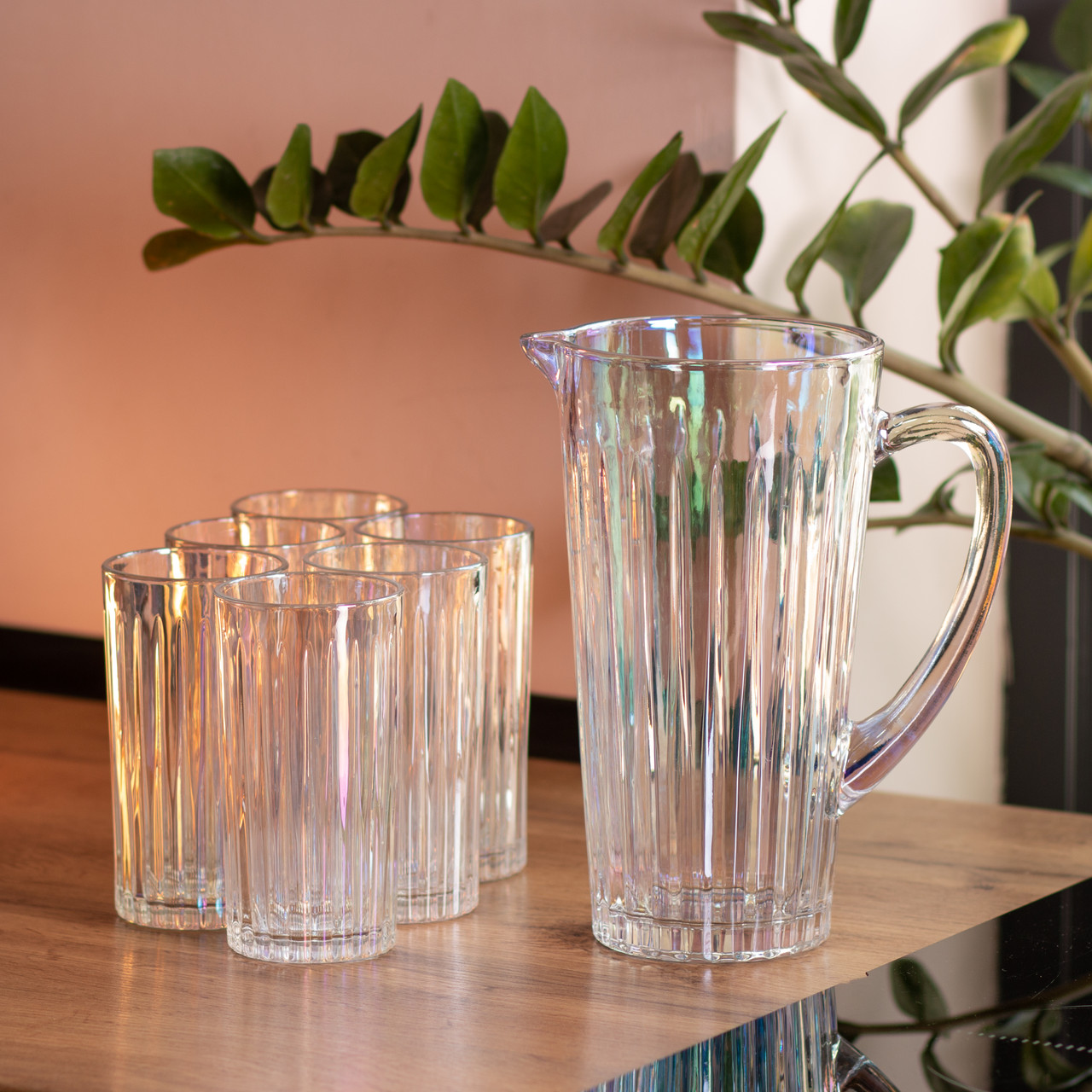 Глечик 1,2 літра зі склянками 6 штук по 320 (мл) HP-19-9 - Зображення 7