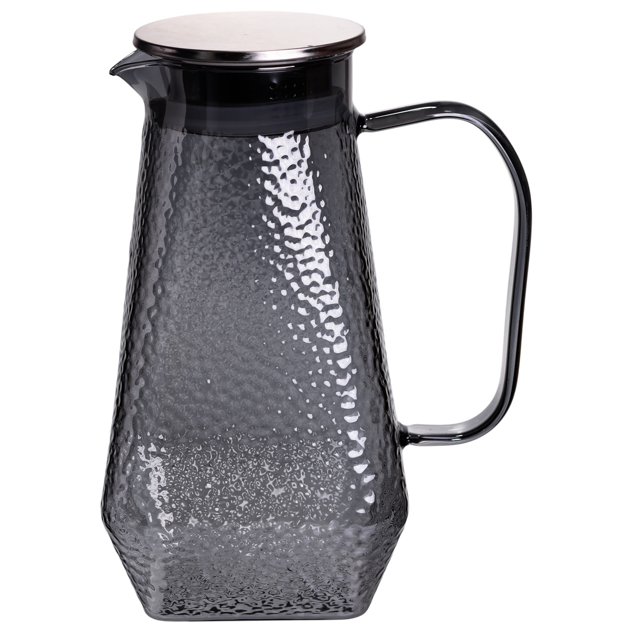 Глечик 1.8 л зі склянками 6 штук по 200 (мл) графин для компоту соку води лимонаду глечик для напоїв Сірий HP-19-38S - Зображення 1
